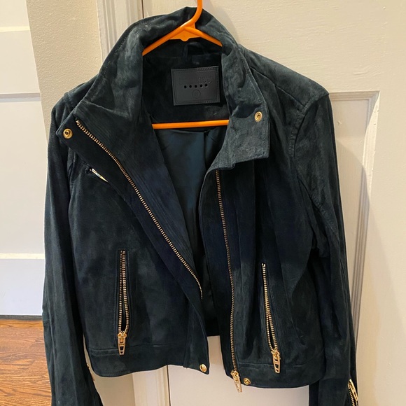 Blank NYC Jackets & Blazers - Blank NYC Dark Teal Moro Jacket - women’s medium